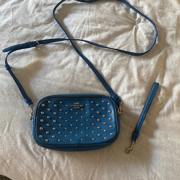 Coach Handbags - Coach Crossbody Studded Bag with wristlet attachment